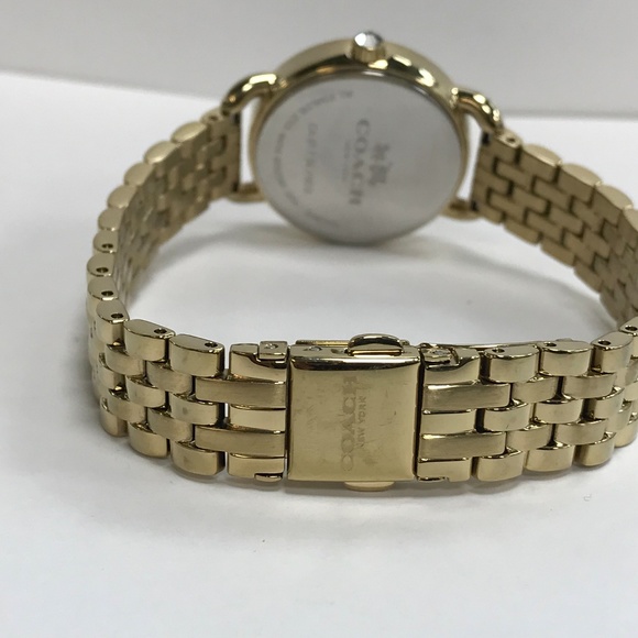 Coach Delancey MOP Gold TOne Ladies Quartz Watch - Picture 3 of 7